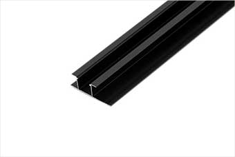 甘南航空纤维墙咔铝合金带灯中条（哑黑氧化）