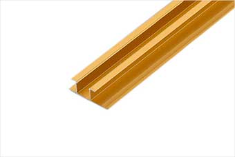 甘南航空纤维墙咔铝合金带灯中条（钛金氧化）