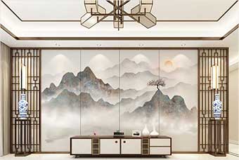 甘南森佰汇航空纤维（山水画系列）